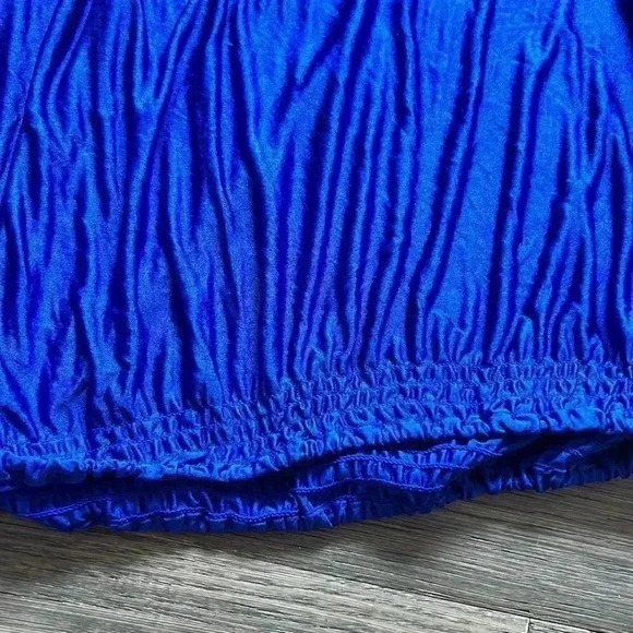 Bcbgmaxaria | Vintage 90’s blue  sapphire long sleeve dress - Picture 4 of 7